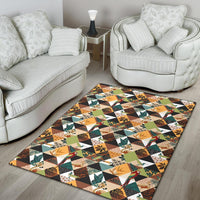 Tropical Jungle Parrots And Flamingos Pattern Rug - Polynesian Pride