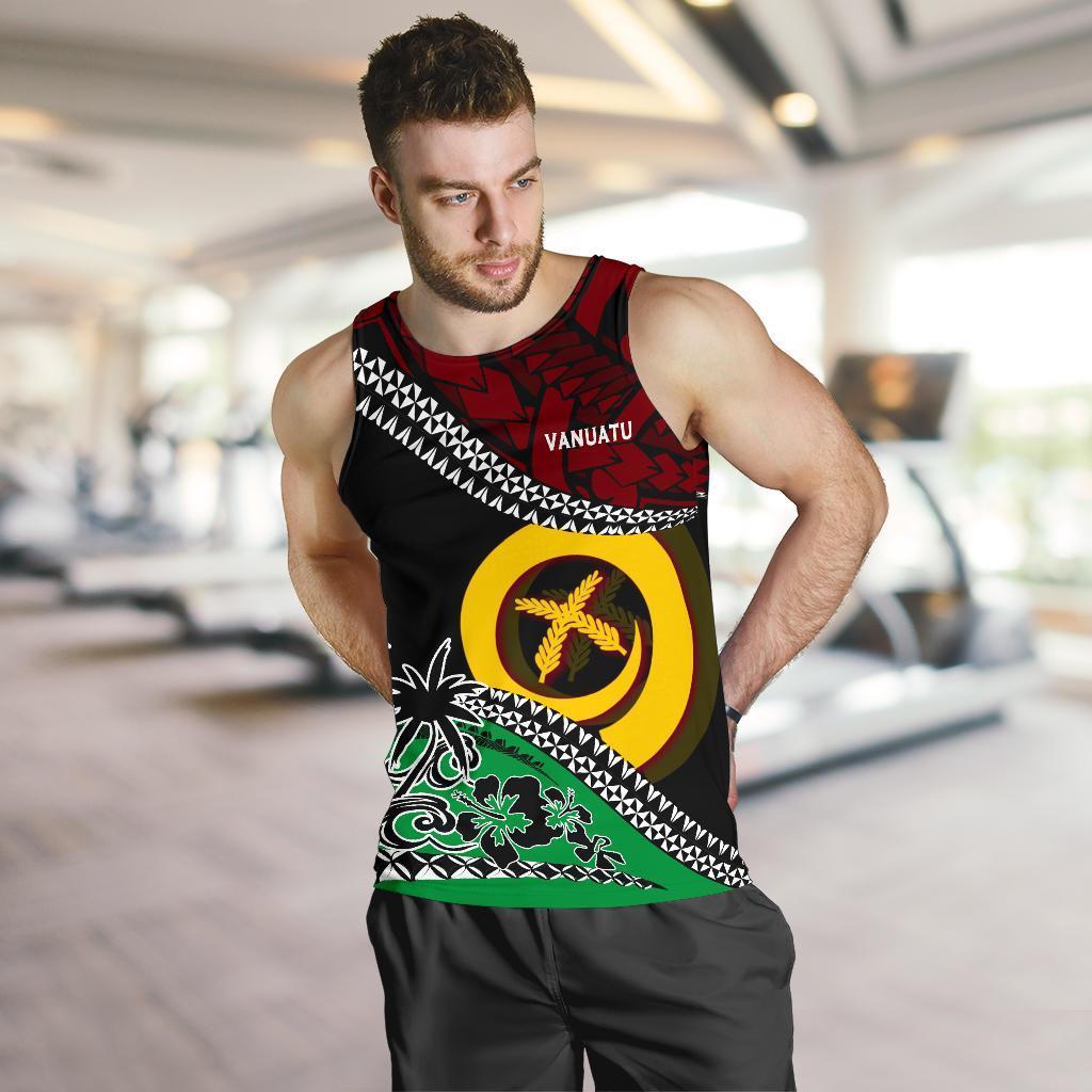 Vanuatu Men Tank Top Fall In The Wave - Polynesian Pride