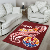 Tahiti Area Rug - Tahiti Seal Polynesian Patterns Plumeria - Polynesian Pride