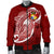 Tonga Men'S Bomber Jacket Shark Coat Of Arms - Polynesian Pride