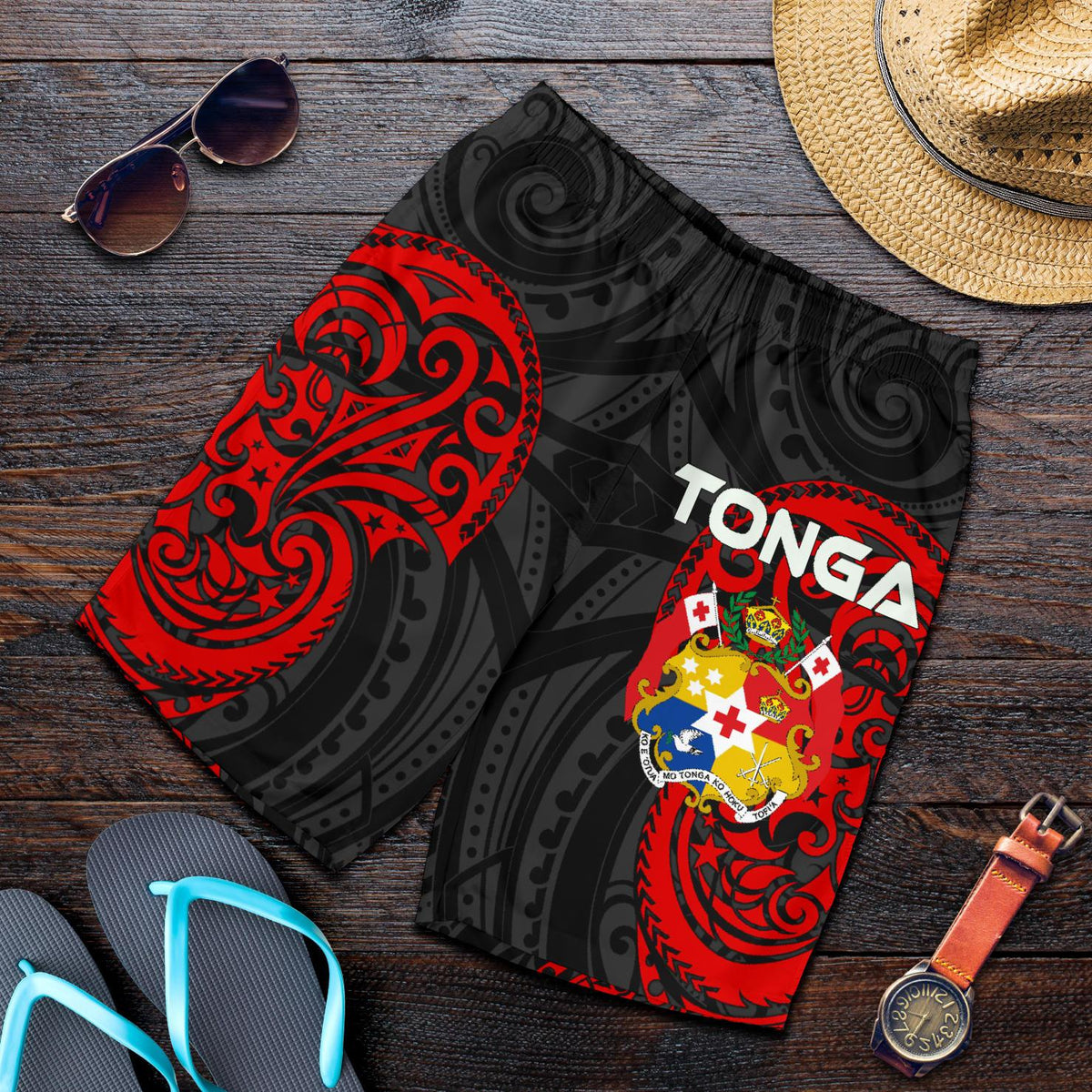 Tonga Polynesian Men's Short - Tongan Spirit - Polynesian Pride