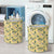 Tropical Exotic Leaves And Flowers On Geometrical Ornament. Hawaii Laundry Basket - Polynesian Pride