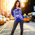 Guam Polynesian Shoulder Sweater Map Blue - Polynesian Pride