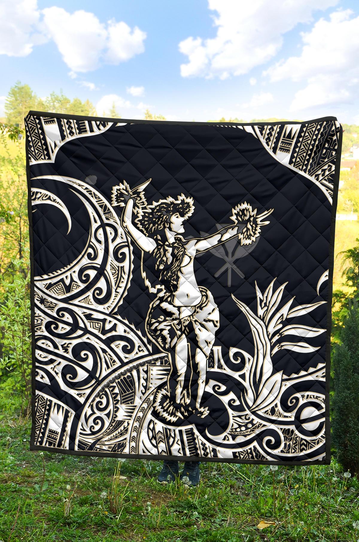 Polynesian Hawaii Premium Quilt - Hula Girl White - Polynesian Pride
