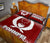 Pohnpei Quilt Bed Set - Pohnpei Flag Red Fog Style - Polynesian Pride