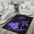 Hawaii Polynesian Turtle Plumeria Rug - Pog Style Purple - Polynesian Pride