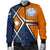 Marshall Islands Men's Bomber Jacket - Marshall Islands Flag with Polynesian Patterns - Polynesian Pride