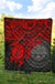 Federated States Of Micronesia Premium Quilt - Federated States Of Micronesia Seal & Red Turtle Hibiscus - Polynesian Pride