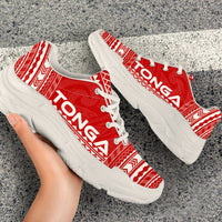 Tonga Chunky Sneakers - Polynesian Chief Flag Version - Polynesian Pride