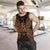 Vanuatu Polynesian Men Tank Top Map Gold - Polynesian Pride