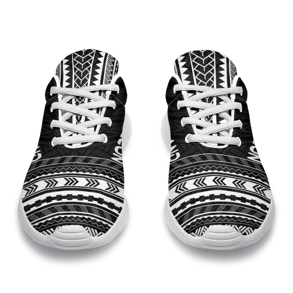 Norfolk Island Sporty Sneakers - Polynesian Chief Black Version - Polynesian Pride