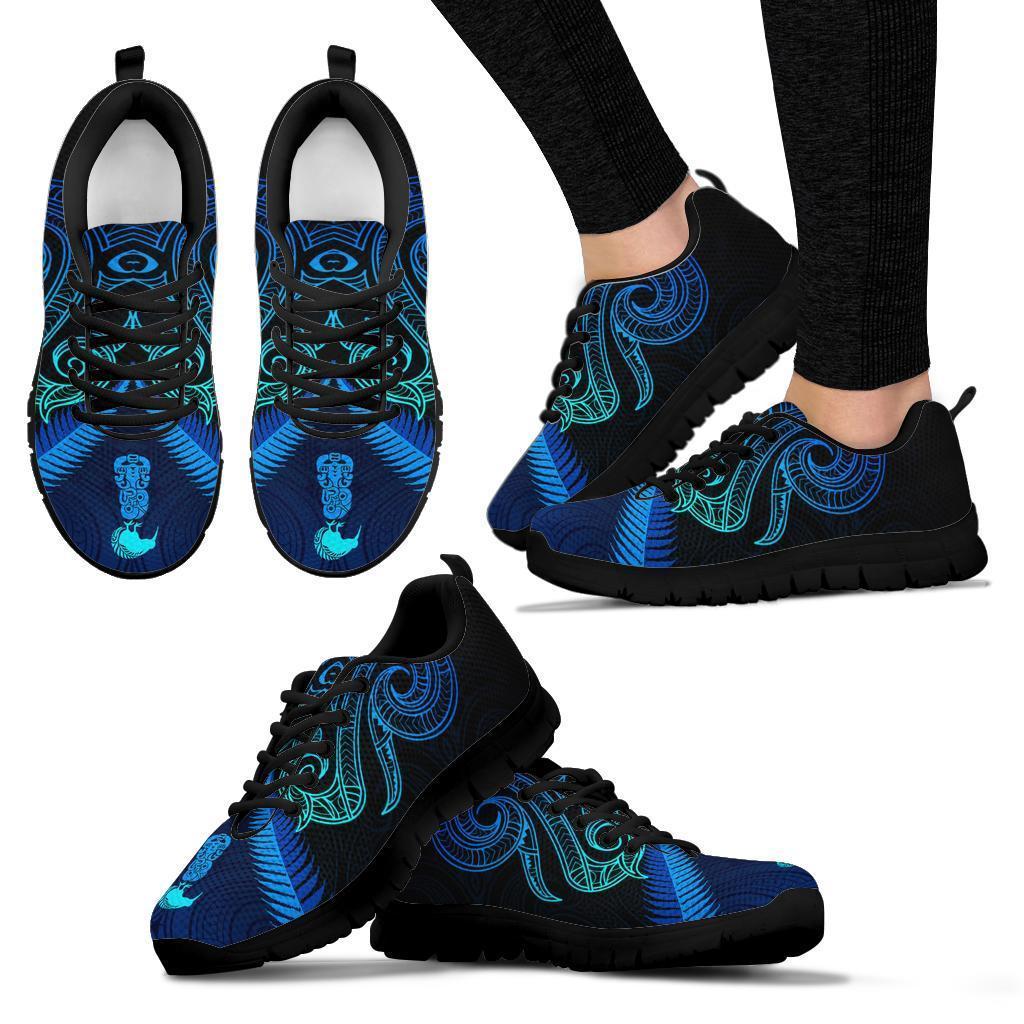 Maori Manaia New Zealand Sneakers Blue - Polynesian Pride