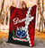 Samoa Polynesian Premium Blanket - Tribal Wave Tattoo Flag Tattoo - Polynesian Pride