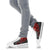 Polynesian Hawaii (Kanaka Maoli) High Top Shoes - Red Hibiscus Turtle Flowing - Polynesian Pride