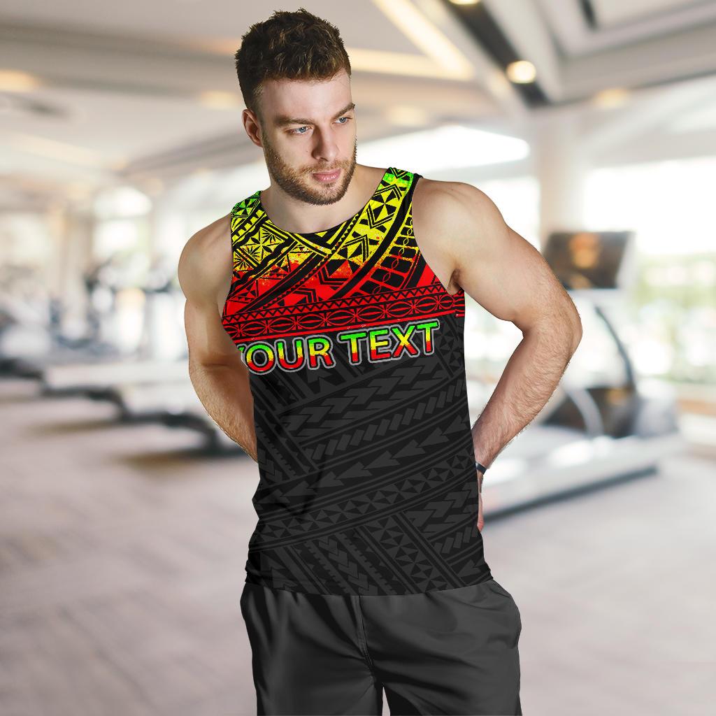 American Samoa Custom Personalised Men's Tank Top - Polynesian Reggae - Polynesian Pride