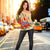 Tahiti Polynesian Off Shoulder Sweater - Hibiscus Coat of Arm Beige - Polynesian Pride
