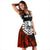 Tahiti Polynesian Personalised Women's Midi Dress - Vintage Polynesian Turtle - Polynesian Pride