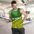 Cook Islands Rugby Men Tank Top Coconut Leaves - The Kuki's - Polynesian Pride