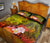 Fiji Custom Personalised Quilt Bed Set - Humpback Whale with Tropical Flowers (Yellow) - Polynesian Pride