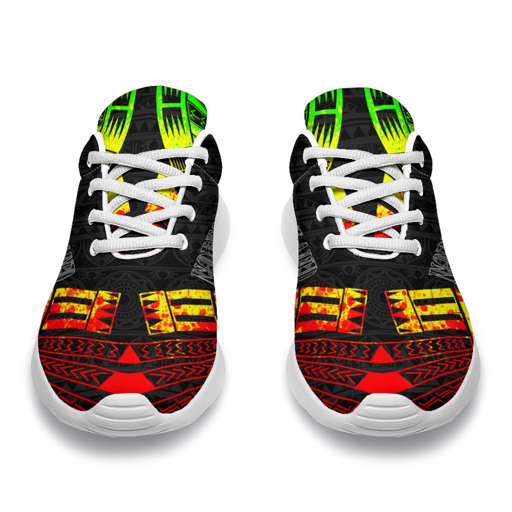 Norfolk Island Sport Sneakers - Polynesian Tattoo Reggae - Polynesian Pride