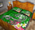 Tonga Quilt Bed Set - Turtle Plumeria (Green) - Polynesian Pride