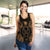 Pohnpei Polynesian Women Tank Top Map Gold - Polynesian Pride