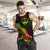 Guam Polynesian Men Tank Top - Turtle With Blooming Hibiscus Reggae - Polynesian Pride