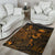 Samoa Area Rugs Turtle Hibiscus Gold - Polynesian Pride