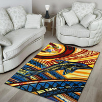 Tonga Area Rug - Dolphin Surfing - Polynesian Pride