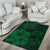Hawaiian Map Hibiscus Flowers Vintage Polynesian Rug AH - Polynesian Pride