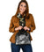 Custom Personalised Samoa Shoulder Handbag- Humpback Whale with Tropical Flowers (White) - Polynesian Pride