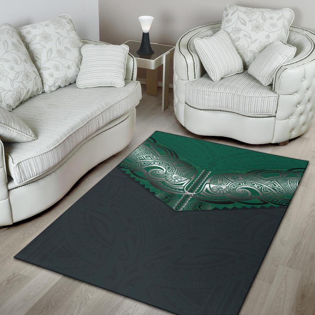 New ZealandKoru Polynesian Tattoo New Zealand Area Rug - Polynesian Pride