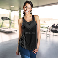 Hawaii Kanaka Polynesian Women's Racerback Tank Active Grey - Polynesian Pride