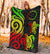 Cook Islands Premium Blanket - Reggae Tentacle Turtle - Polynesian Pride