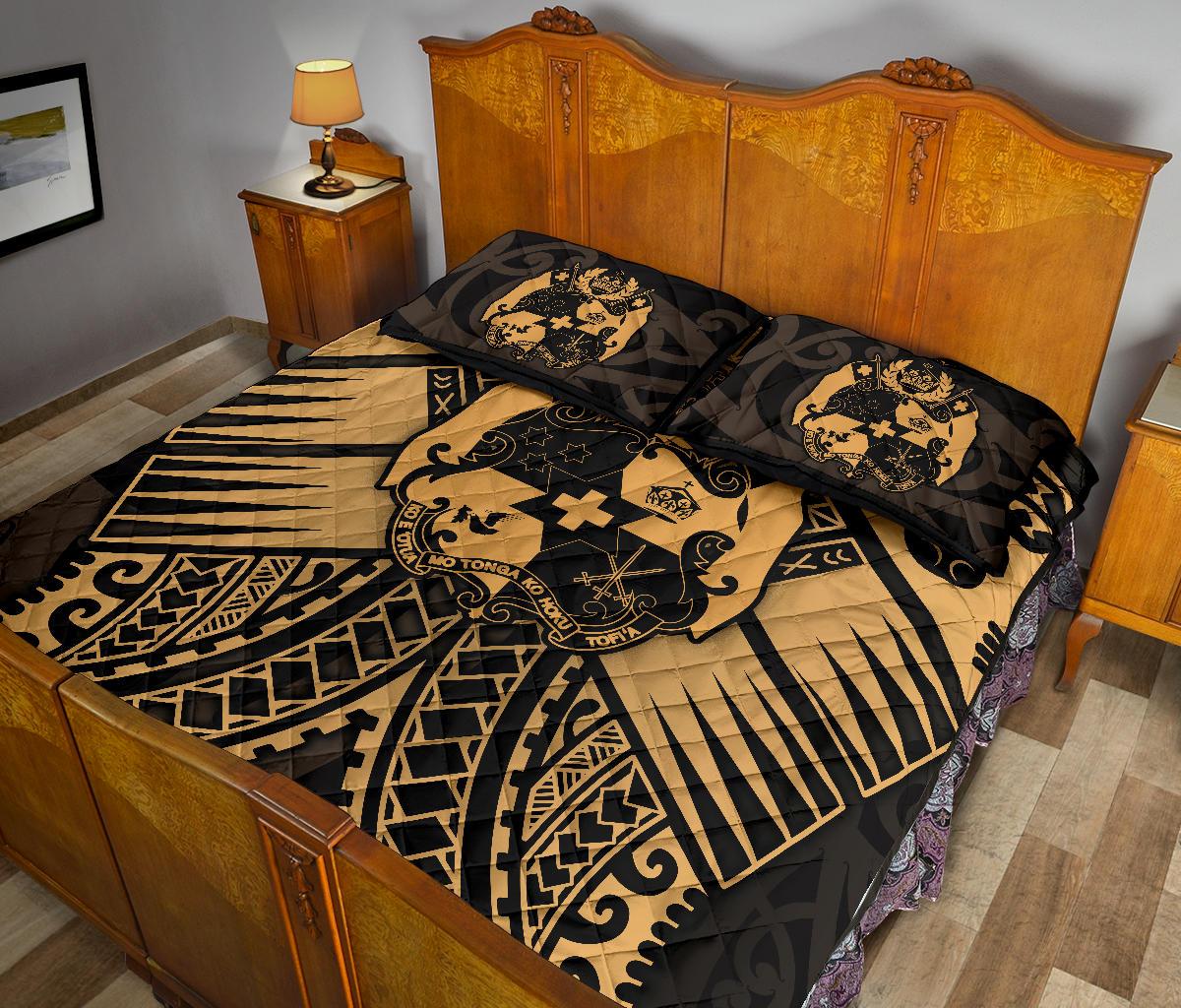 (Custom Personalised) Tonga Bedding Set Black Style LT6 main image 0