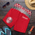 Tahiti Polynesian Men Short - Wave Style Red - Polynesian Pride