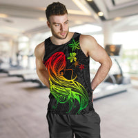 Polynesian Hawaii Men Tank Top - Kanaka Maoli Girl Hair Plumeria - Polynesian Pride