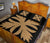 Hawaiian Royal Pattern Quilt Bed Set - Black And Gold - C3 Style - Polynesian Pride