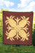 Hawaiian Premium Quilt Royal Pattern - Coral - A2 Style - Polynesian Pride