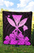 Hawaiian Kanaka Premium Quilt Hibiscus Polynesian Love Pink - Polynesian Pride