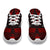 Norfolk Island Sport Sneakers - Polynesian Tattoo Red - Polynesian Pride