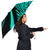 Seal Of Hawaii Umbrella Turquoise - Circle Style - Polynesian Pride