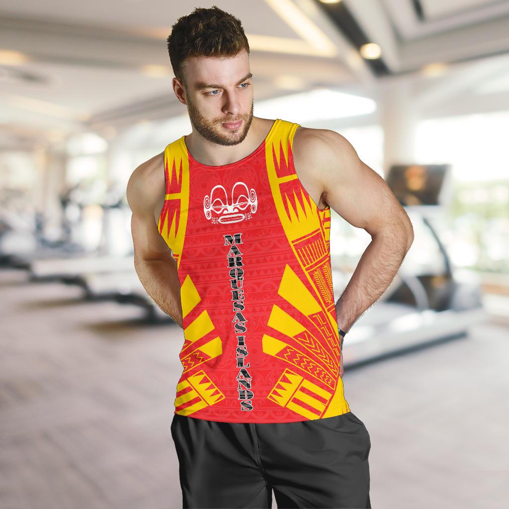 Marquesas Islands Men Tank Top - Polynesian Tattoo Flag - Polynesian Pride