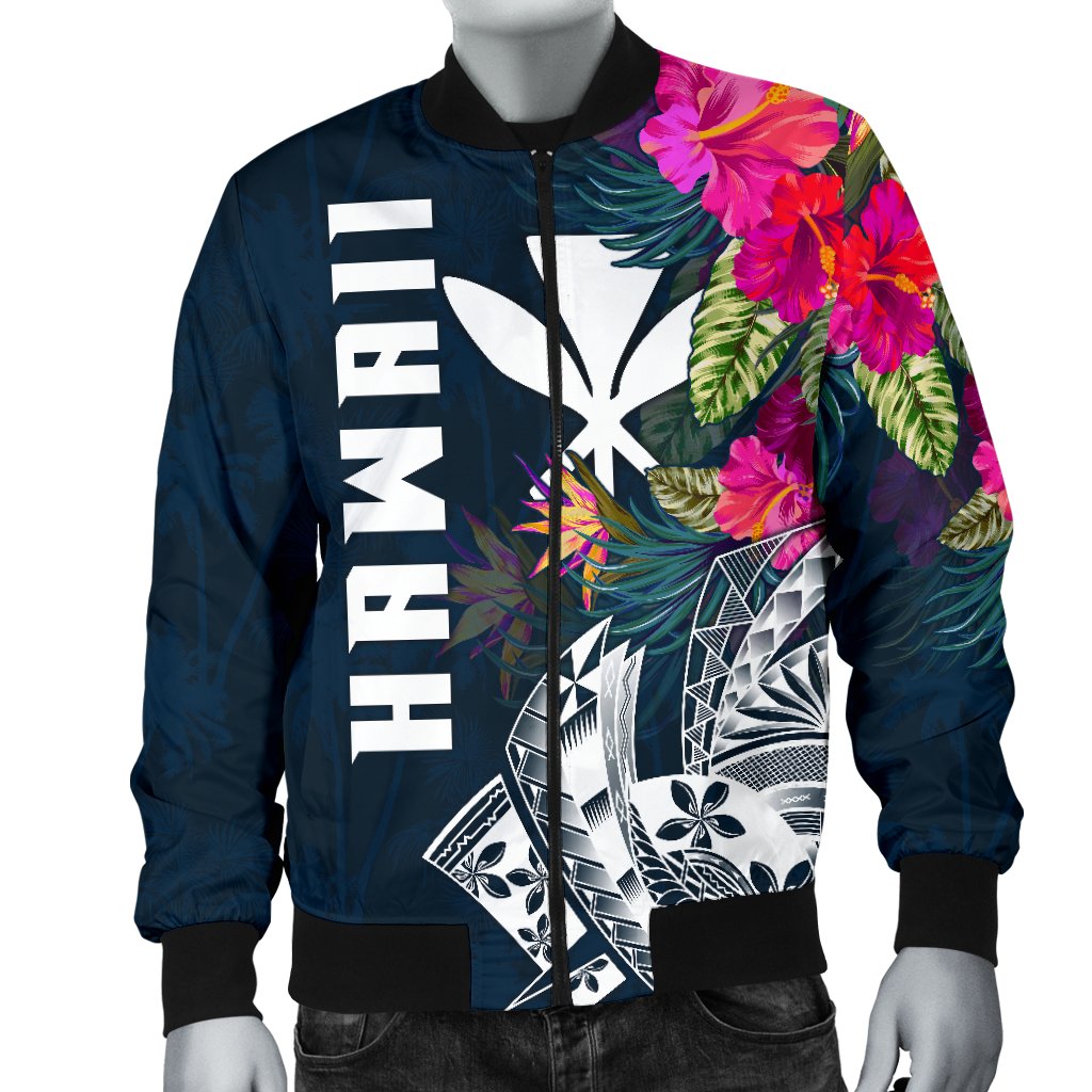 Polynesian Hawaii Men's Bomber Jacket - Summer Vibes - Polynesian Pride
