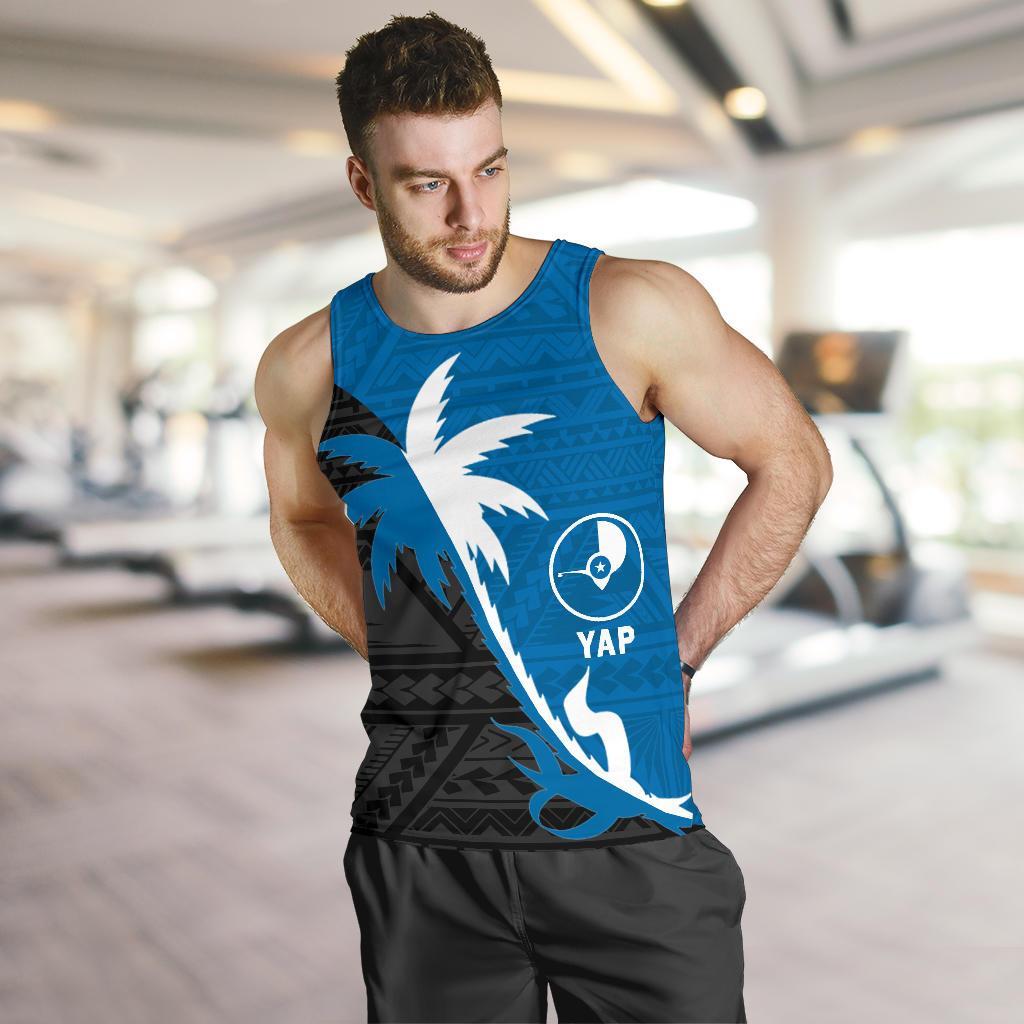 Yap Coconut Tree Men's Tank Top K4 - Polynesian Pride