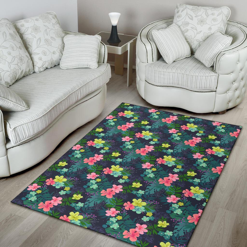 Tropical Hibiscus Rug - Polynesian Pride