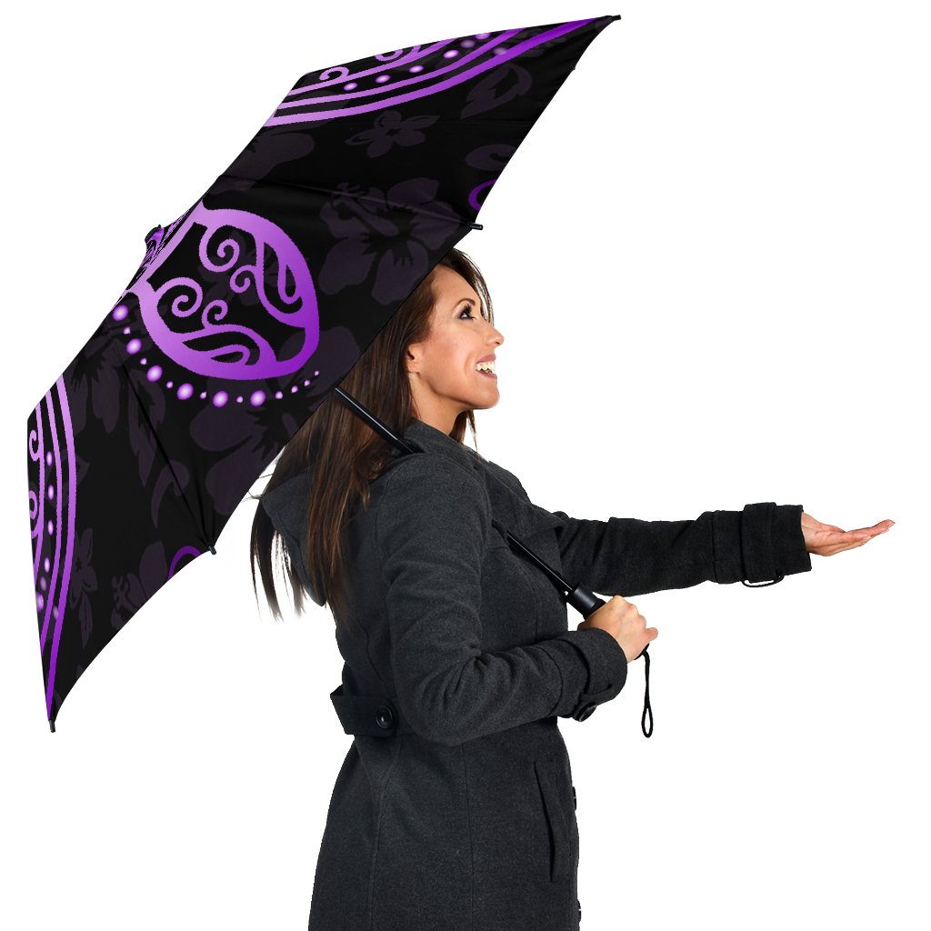 Turtle Hibiscus Violet Umbrella - Polynesian Pride