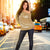 Hawaiian Mauna Kea Polynesian Women's Off Shoulder Sweater - Gold And White - Frida Style - Polynesian Pride