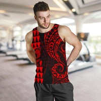 Hawaii Warrior Men's Tank Top Red - Polynesian Pride