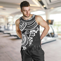Polynesian Tank Top (Men) - Polynesian White Turtle - Polynesian Pride